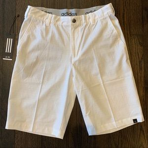 White Men’s Adidas Golf Shorts